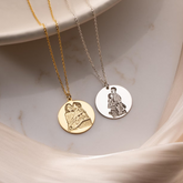 Photo Engraved Sterling Silver Necklace